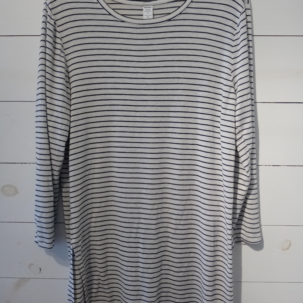 Old Navy Luxe Striped Long-sleeved